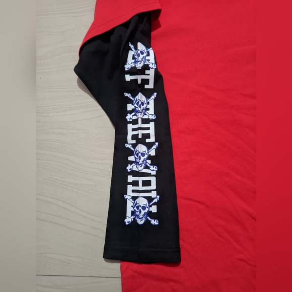 Vans logo sleeve shirt red and black size M - Picture 7 of 11